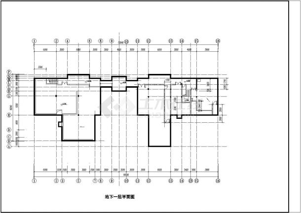 杭州某高档含健身中心酒店全套建筑施工设计cad图-图一