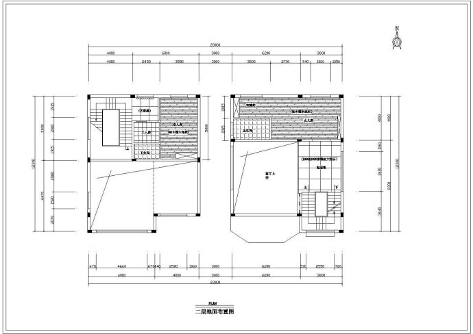 530平米左右三层框混结构单体别墅全套装修施工设计CAD图纸_图1
