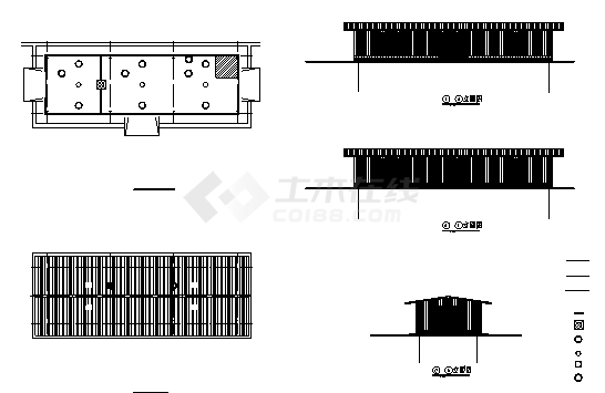 某市单层门式刚架结构养鸡场建筑施工cad图_养鸡场施工-图一