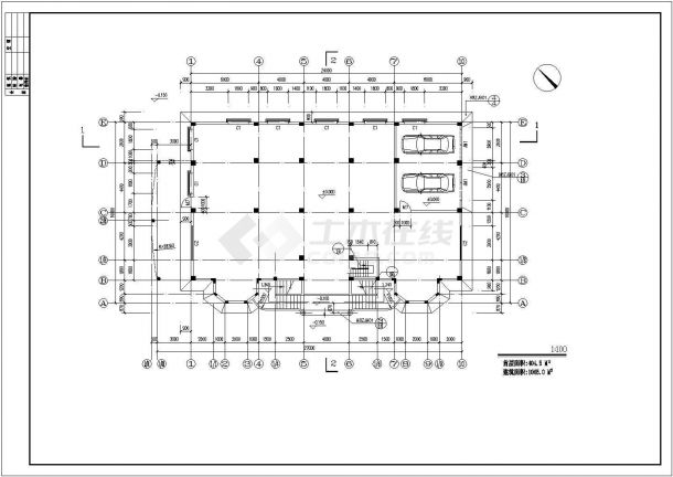 1100平米左右3层框混结构豪华单体别墅全套建筑设计CAD图纸-图一