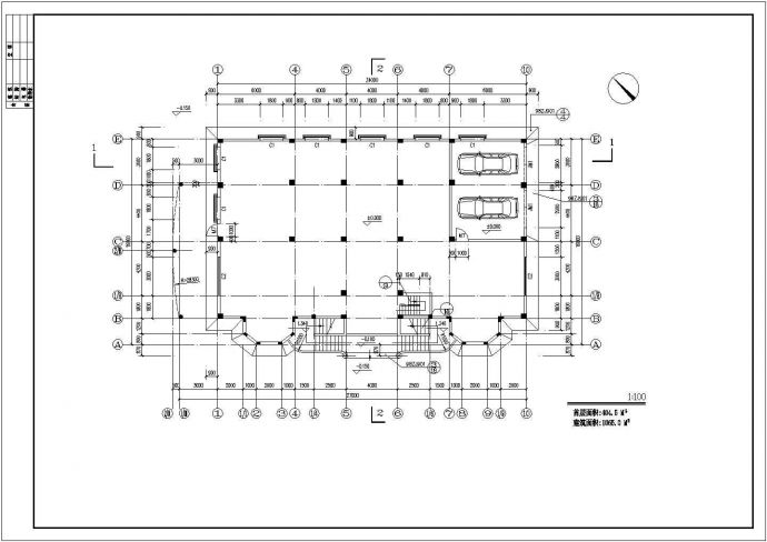 1100平米左右3层框混结构豪华单体别墅全套建筑设计CAD图纸_图1