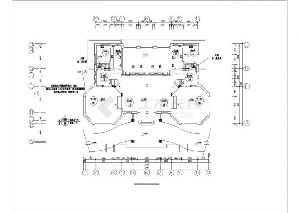 徐州市某别墅区3层框架结构单体别墅全套水暖系统设计CAD图纸-图二