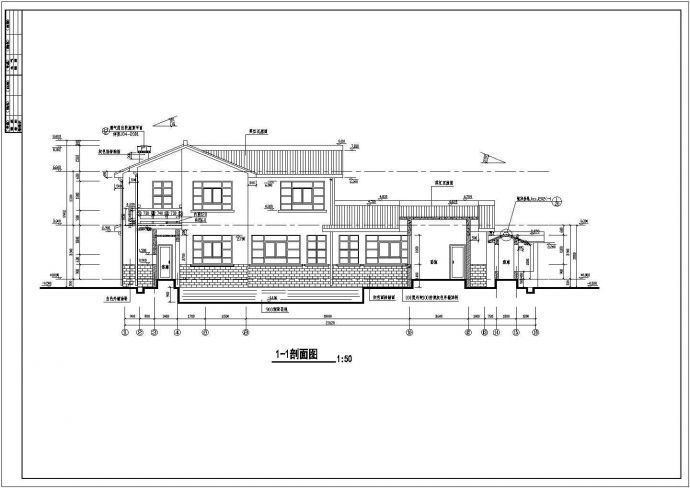 中国古典别墅CAD建筑施工参考详图_图1
