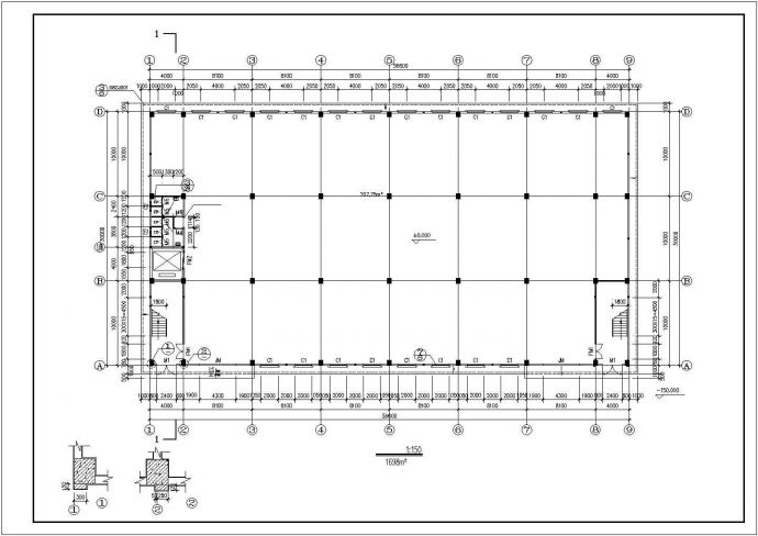 3层5300平米框架结构海棉加工厂建施【平立剖 节点大样 目录 说明】_图1