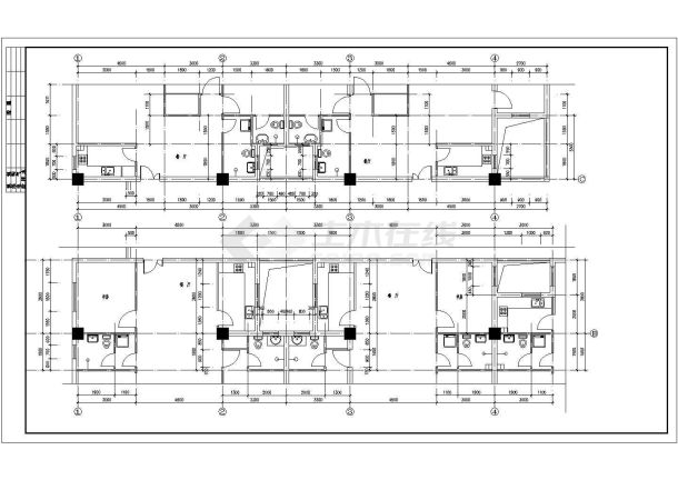 【南通】某小区板式小高层住宅楼全套建筑施工设计cad图纸-图二