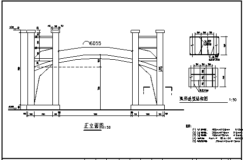 某县城胡同菜市场建筑结构cad图_菜市场施工-图一