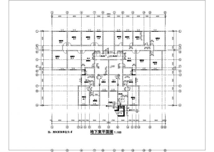 某地郊区6层住宅楼全套建筑平面图(含各层平面图)_图1