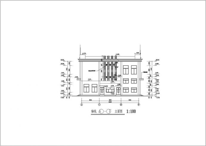 某食品厂2450.01平方米二层框架结构职工餐厅设计cad建筑施工图（含设计说明）_图1