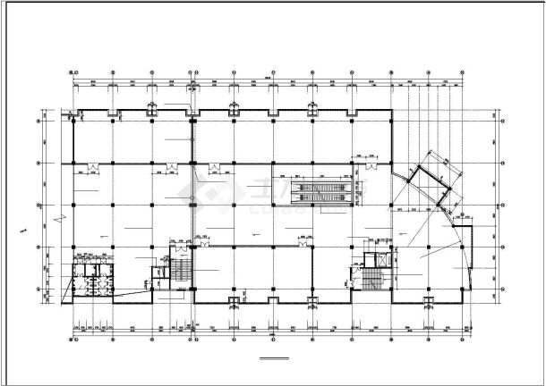 某市区高档商场建筑方案布置参加设计图-图一