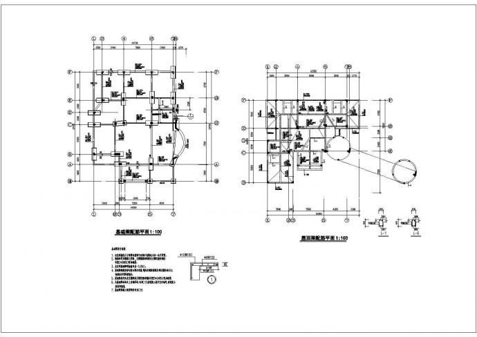 某风景岛别墅建筑、结构设计CAD施工图_图1