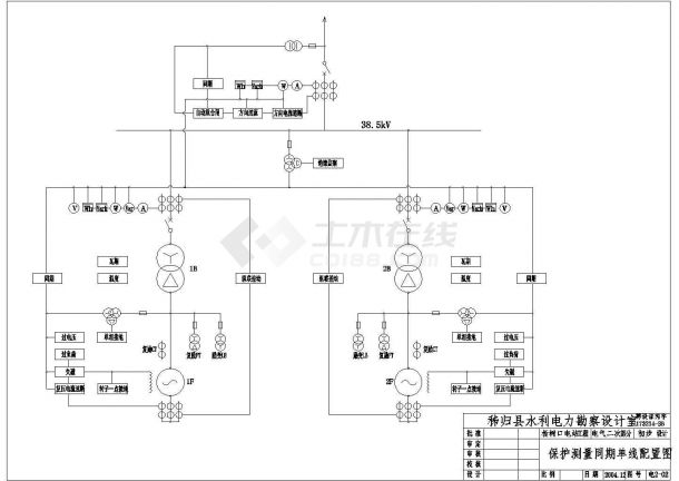 某电站初设电气CAD详细设计节点二次图-图二