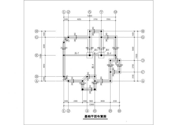 丽江市某村镇3层私人休闲别墅全套结构设计CAD图纸_图1
