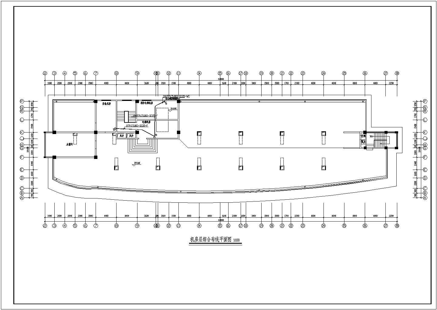 布线图_某社区八层大楼综合布线系统CAD图纸
