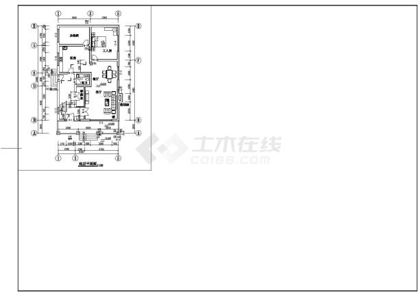 别墅设计_某两层东南亚风别墅设计CAD图-图二