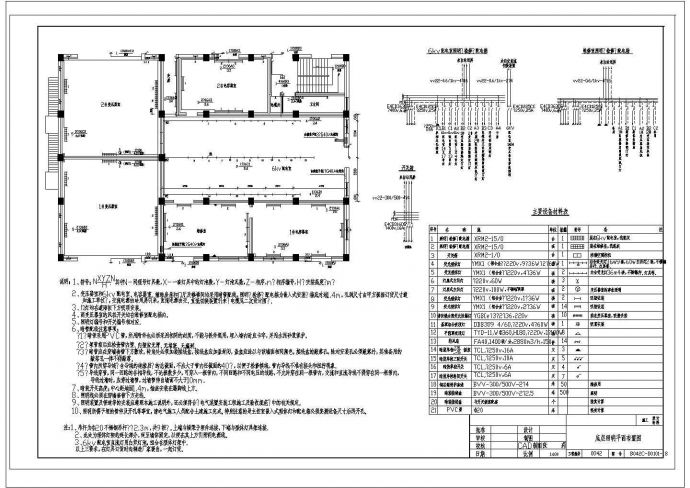 某变电站底层照明CAD设计平面布置图_图1