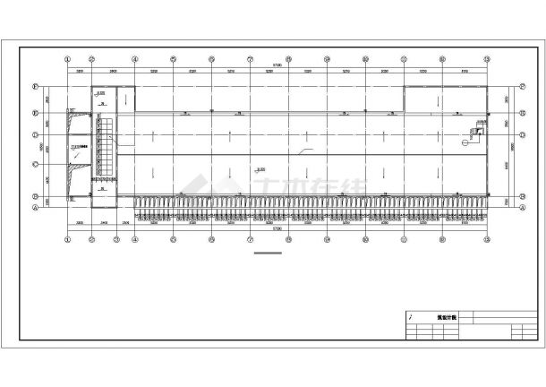 天津某职业学院6层框混结构教学楼建筑设计CAD图纸（2套方案）-图二