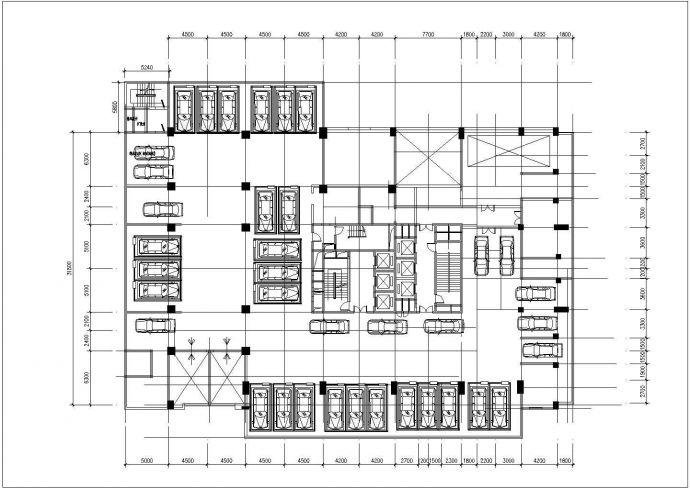 2.1万平米左右31层框剪结构商业办公楼平立剖面设计CAD图纸_图1