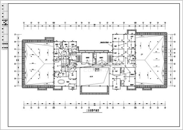 风景区消防系统CAD规划平面图-图二