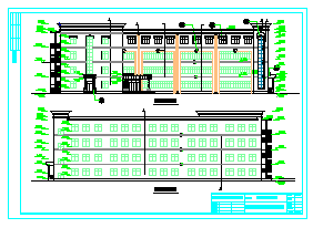 江苏某4层框架结构中学教学楼建筑方案施工图纸