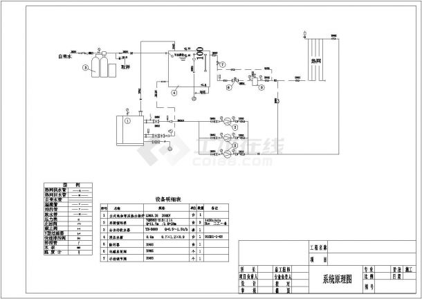 电锅炉设计_电锅炉直供系统全套CAD图纸-图二