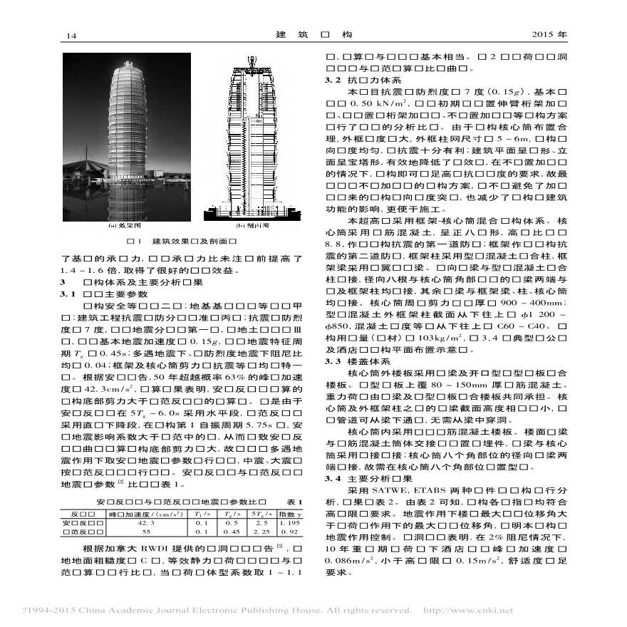 郑州某280m高超高层结构设计魏丰登李敏宫伟智-图二