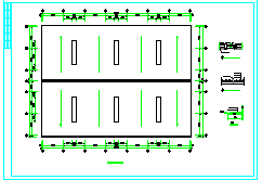 某单层36m跨度门式刚架仓库建筑结构施工图纸-图一
