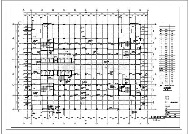 [江苏]22层框架剪力墙结构医院病房楼结构施工图（三层地下室、建筑图）-图二
