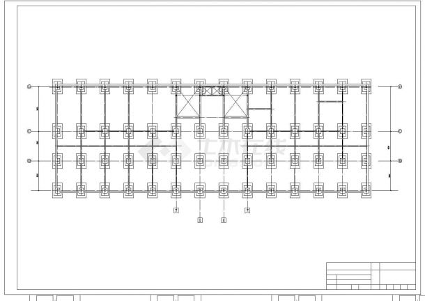 某商业街五层框混结构商务大酒店全套结构设计CAD图纸-图二