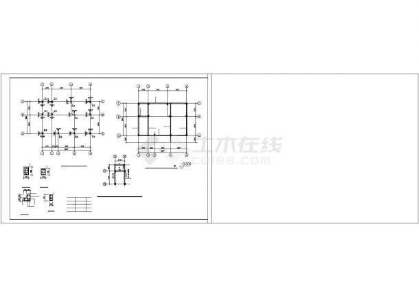 济南市某现代化村镇2层混合结构乡村住宅楼全套结构设计CAD图纸-图二