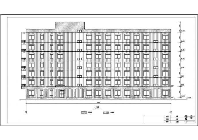 某七层办公楼建筑结构设计施工方案CAD图纸_图1