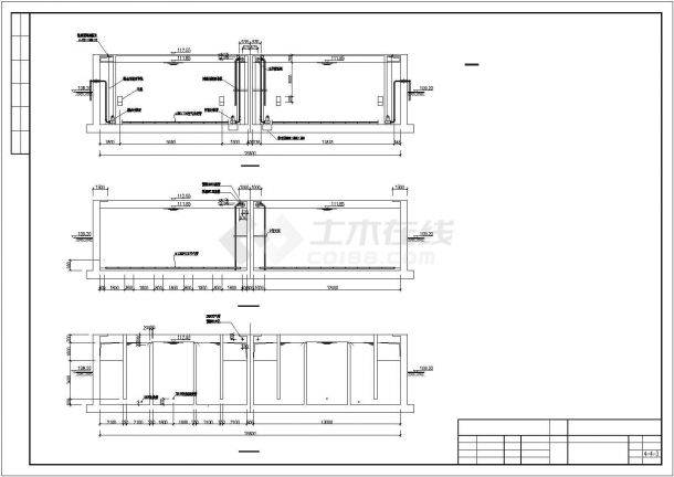 某污水厂设备安装设计施工方案CAD图纸-图一