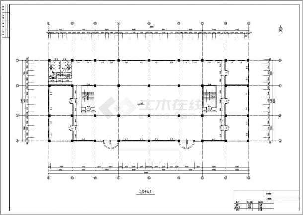 5200平米6层钢婚框架结构惠民超市平立剖面设计CAD图纸-图一