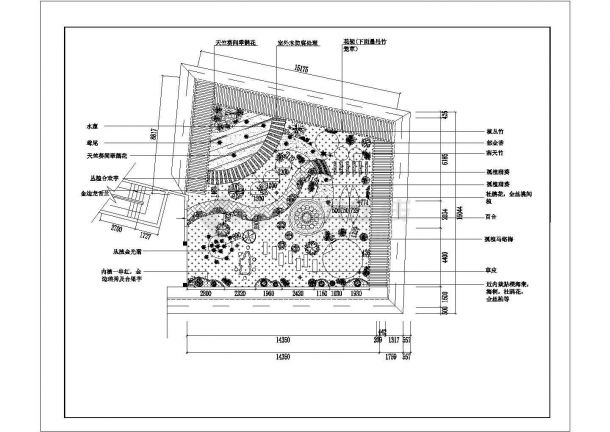 某市小型屋顶花园景观设计图-图一