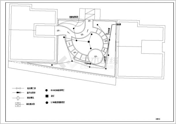 某城市的大型居住区屋顶建筑规划方案图纸-图二