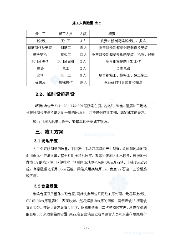 高速公路预制箱梁首件工程施工方案-图二