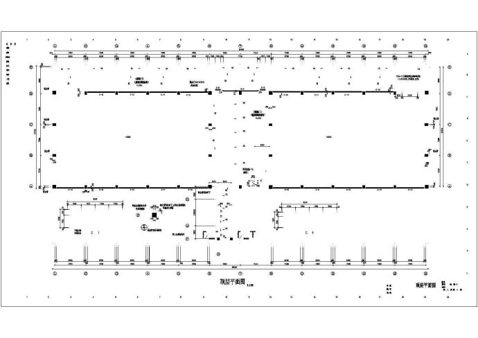 某地三层体育馆建筑规划cad施工图_图1