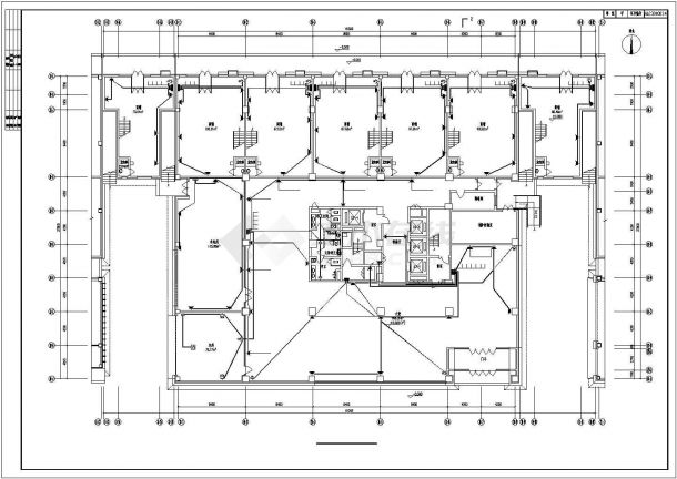 某地区经贸中心高层办公楼全套电气设计施工方案CAD图纸-图二