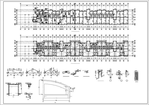 某地短肢剪力墙小高层办公楼结构设计施工方案CAD图纸-图二
