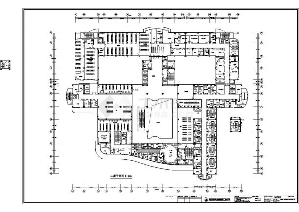 某医疗机构门诊楼建筑设计施工方案CAD图纸-图二