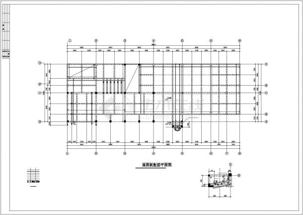 某五层办公楼建筑结构设计施工方案CAD图纸-图一