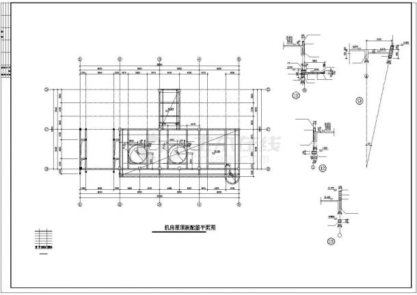 某五层办公楼建筑结构设计施工方案CAD图纸-图二
