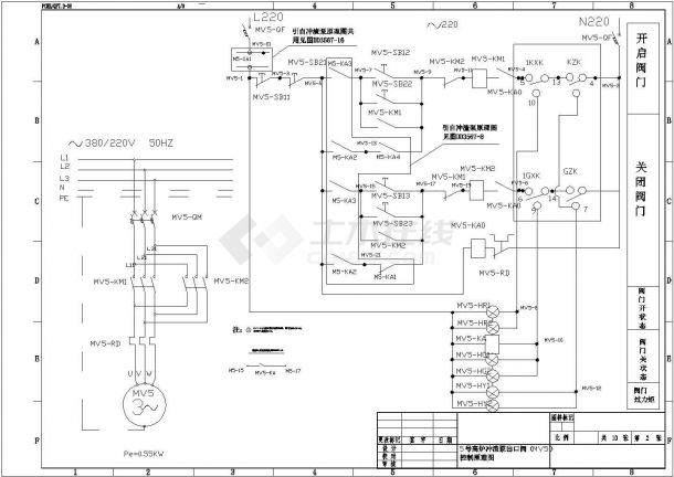 某电动机原理图CAD设计节点-图一
