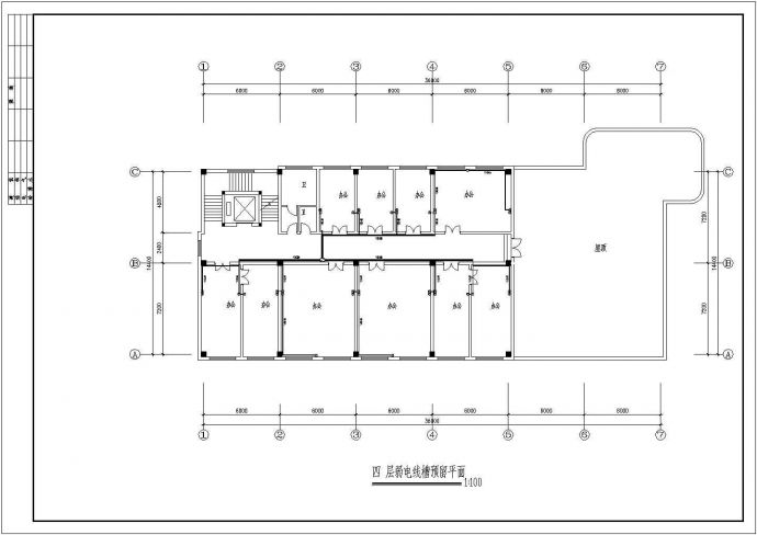 某四层住宅建筑电气CAD设计施工图_图1