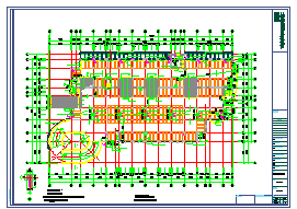 某地上七层框架结构停车楼建筑cad施工图纸-图二