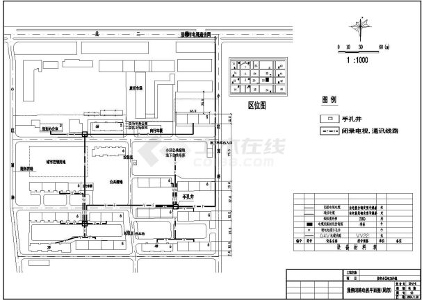 某小区局部电力CAD设计构造图-图二