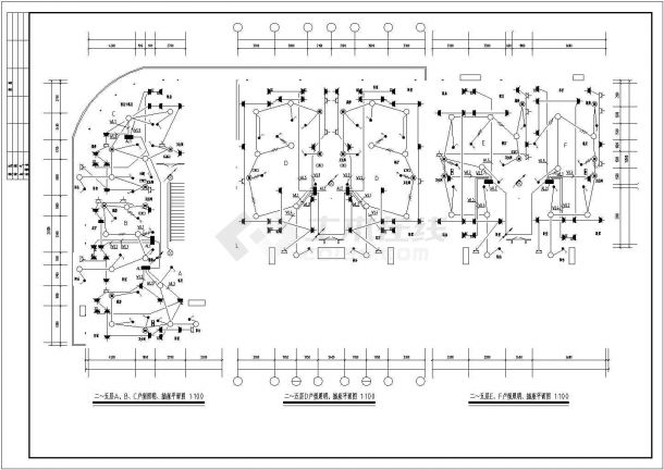 多层商住楼电气设计CAD施工图-图二