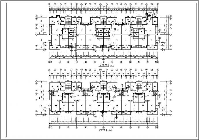 杭州某精品单身公寓全套建筑施工设计cad图纸(含门窗数量统计表)_图1