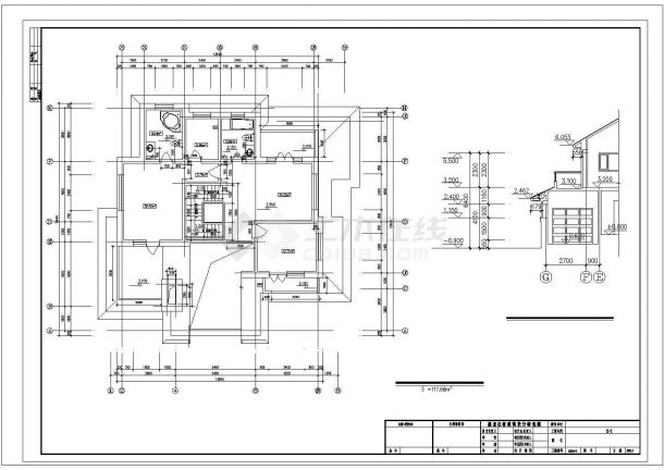 某二层坡屋顶独栋别墅建筑施工图带效果图-图一