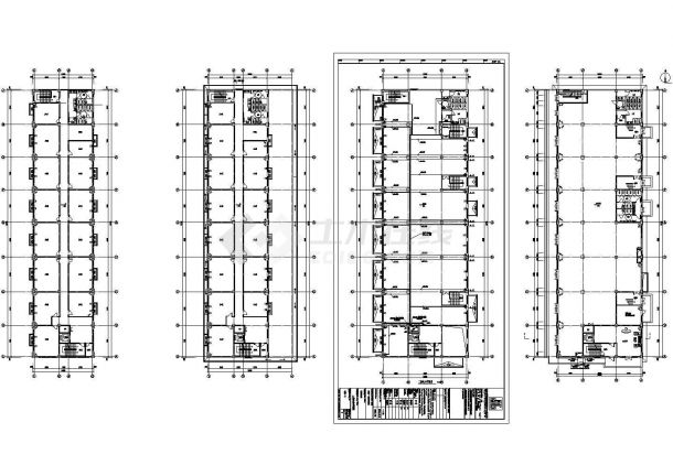 办公楼设计_多层办公楼电气施工CAD图纸-图二
