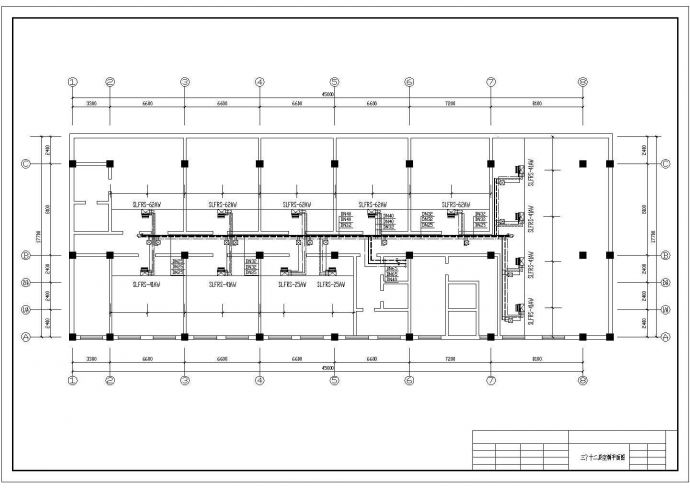 某科技大厦中央空调图CAD设计详细图_图1